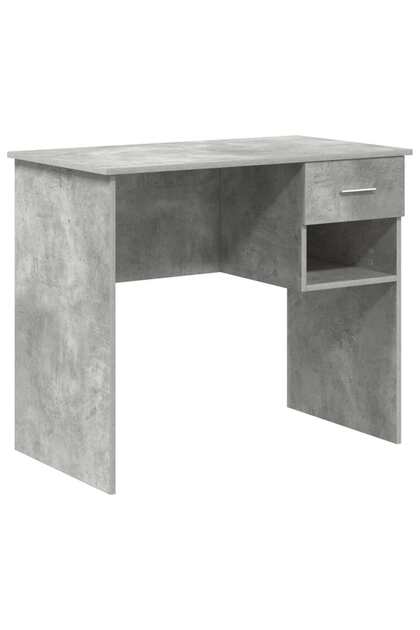 Birou cu sertar Gri din beton 90 x 49 x 75 cm Lemn compozit