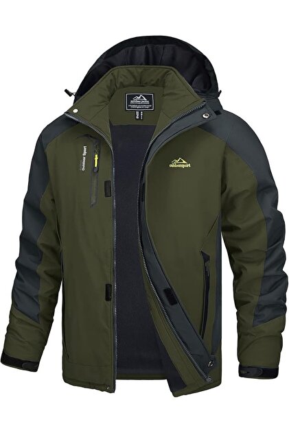 Ανδρικό μπουφάν softshell, ελαφρύ, αδιάβροχο, αντιανεμικό, με αποσπώμενη κουκούλα, Μέγεθος M, φλις