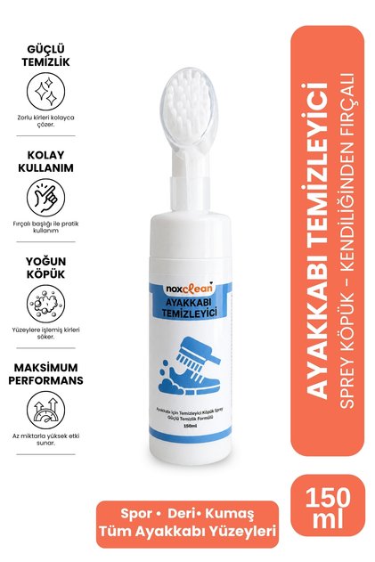 Fırçalı Ayakkabı Temizleyici Köpük 150 ml | Pratik Bakım Ürünü