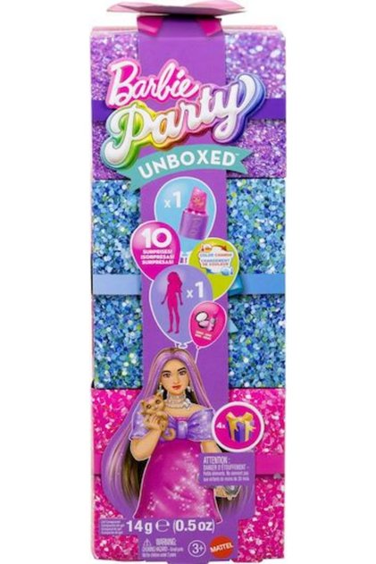 Πάρτι Barbie Unboxed Glam Party - Καμπυλωτή (JFY67)