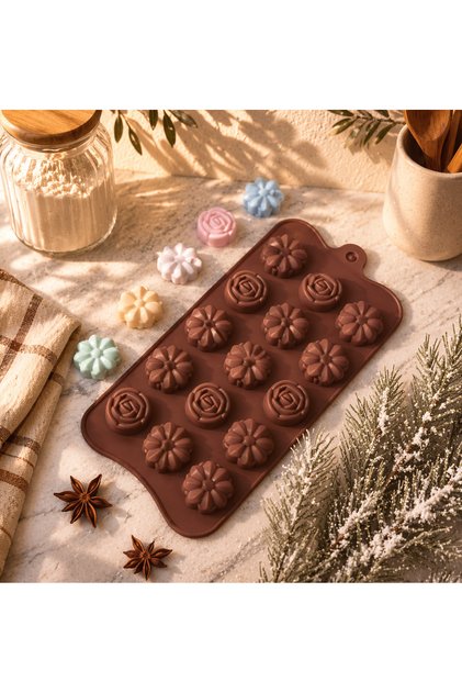 Chocolate Mold - Silicone - Mixed Cookies Sck-32