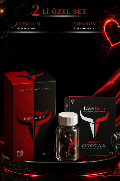 Love Rush Özel Uya.rıcı Afro Kalite Premium JELLBON Ve ÇİKOLATA 2 li Set