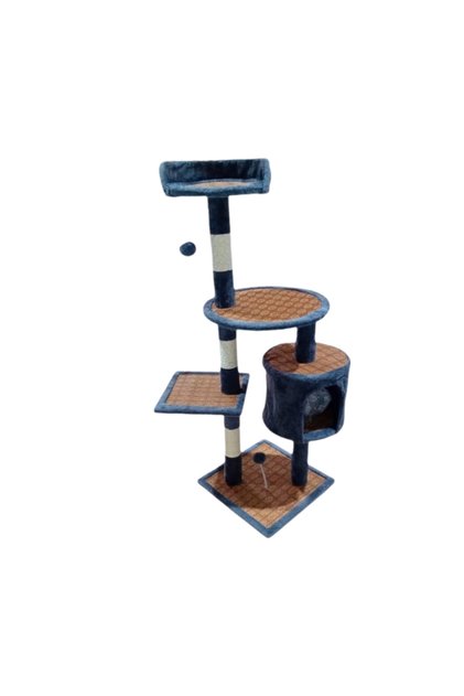 Three-Storey Cat Scratcher with Small Cat House