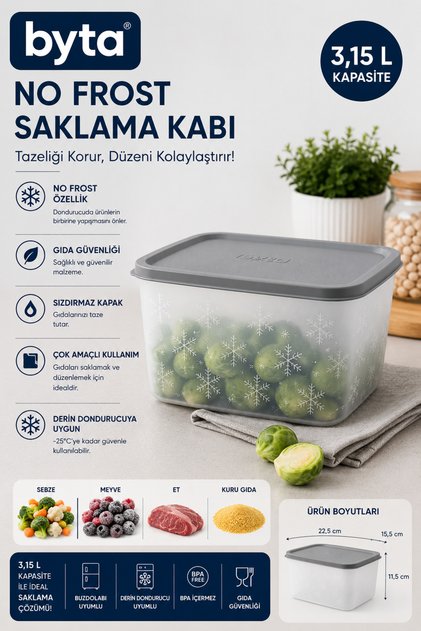 No Frost 3.15 L Deep Freezer Storage Container Bpa Free Food Storage Container with Lid Freezer and Refrigerator Compatible Purple Blue Pink Black 1 Piece Mixed Color Sent