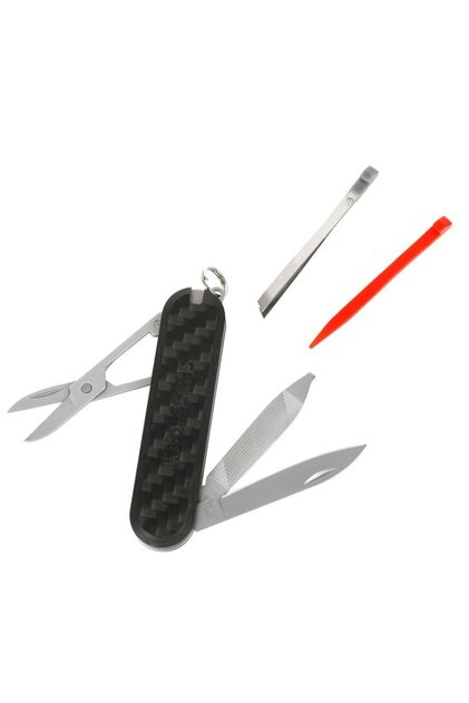 Unealtă multifuncțională 7-în-1 - Breloc multifuncțional cu mâner din fibră de carbon ST029044