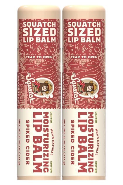Dr.Squatch Men's Spiked Cider Moisturizing Lip Balm 2X7Gr