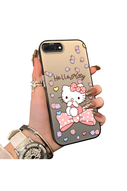 iPhone 7 Plus/8 Plus Compatible Hard Acrylic Back Silicone Edge Lens Protection Case