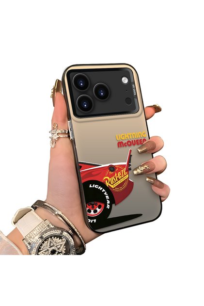 iPhone 17 Pro Compatible Hard Acrylic Back Silicone Edge Lens Protection Case