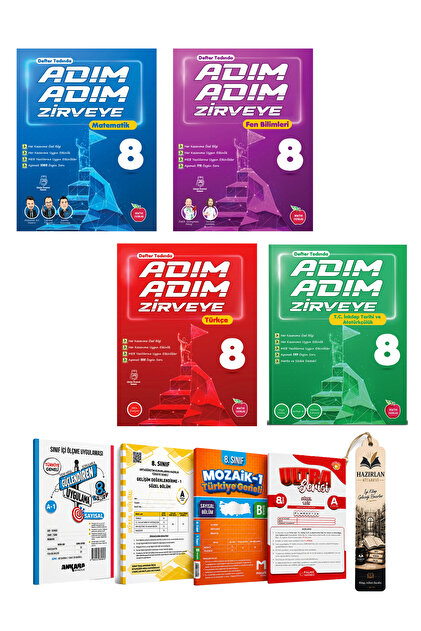 Newton Yayınları 8.Sınıf LGS Adım Adım Zirveye 4'lü Set | LGS