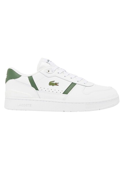 T-Clip 224 2 SMA Leather Mens Sneaker Hakiki Deri Günlük Spor Ayakkabı Beyaz Yeşil
