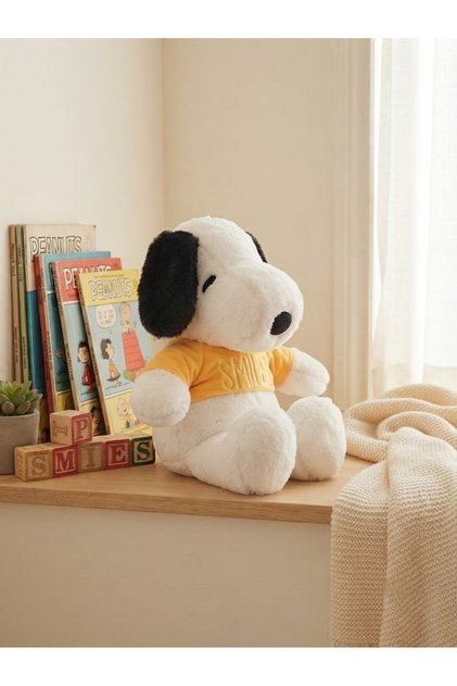 PELUŞ KÖPEK SNOPYY-30 CM -SARI TŞHİRT'LÜ