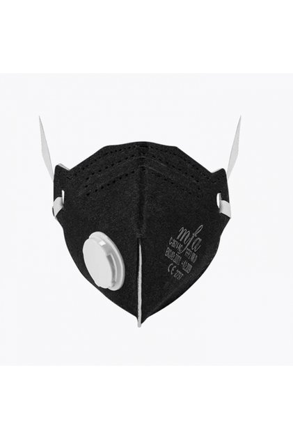 C-267V-AC Aktif Karbonlu FFP2 Ventilli Siyah Katlanabilir Maske Organik Buhar ve Solvent