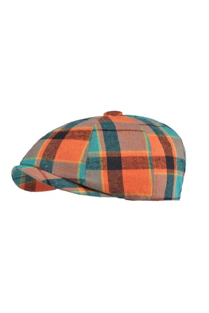 Men's Plaid Elastic Newsboy Hat Classic Ivy Gatsby Cap Beret Hat Vintage Octagonal British Style Unisex Four Seasons Daily Sports Travel Casual Retro Cotton Look 56-58 cm