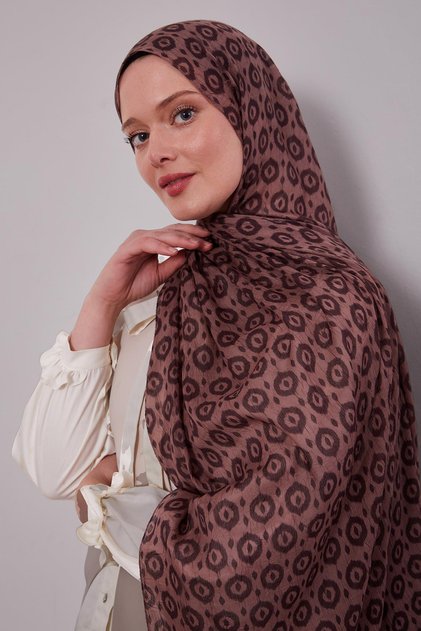 Coffee Micro Patterned Craze Comfort Shawl