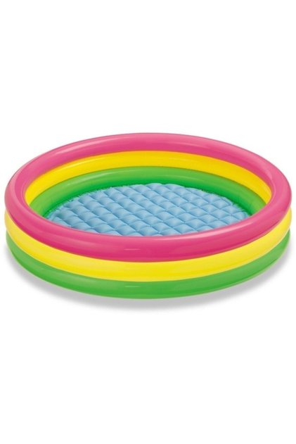 3-Neck Sunset Pool with Inflatable Base 114x25 Cm