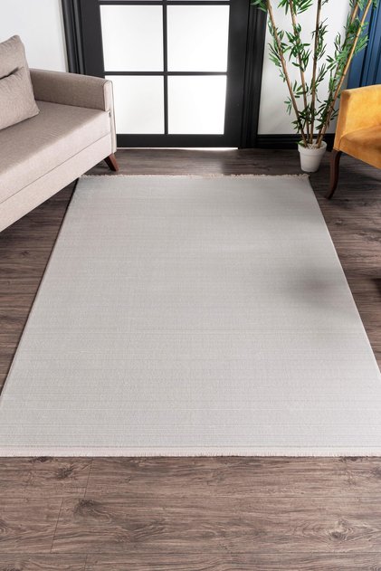 Nar A0237 Krem 110 x 200 Özel Ölçü Yumuşak Dokulu Makine Halısı