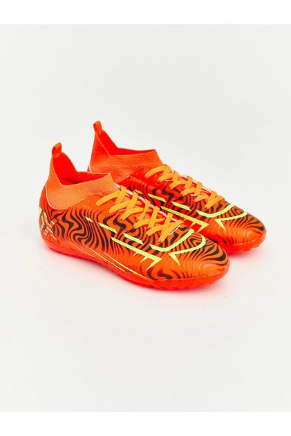 Lcw Steps Orange Sock Boys' Astroturf Field Shoes