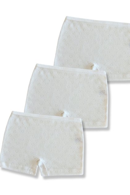 100% Cotton Girls' Boxer Set of 3 / Panties / Underwear