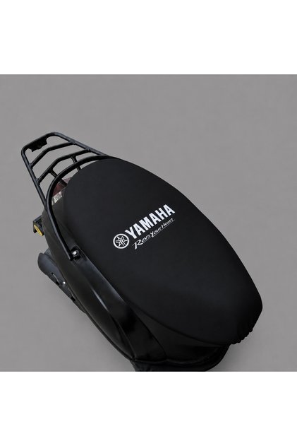 Yamaha black combed motorcycle seat cover 1st quality lycra combed washable