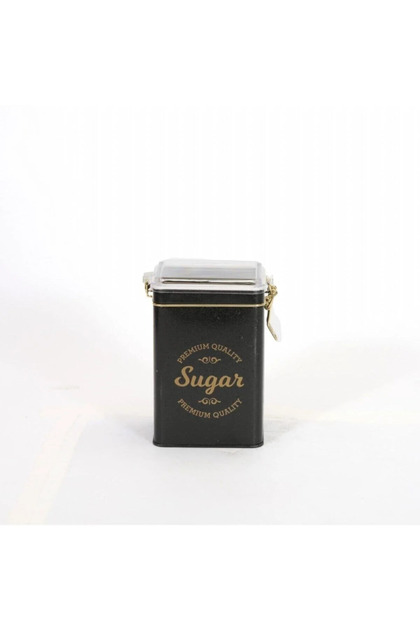 7009 Patterned Metal Rectangular Storage Container, 8 X 10 Cm, Kitchen Organizer, 1 Lt