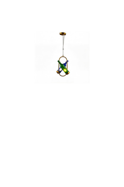 Green Glass Bottle Pendant 8872