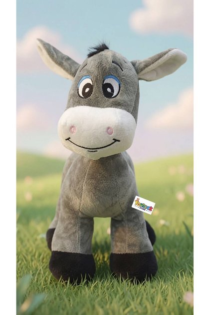 Sevimli Eşek Peluş Oyuncak Eşeklik Ettim Özür Dilerim Hediyelik Uyku Arkadaşı 30 Cm