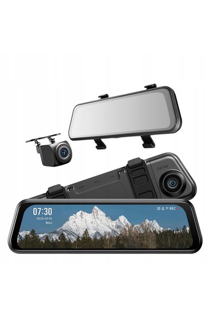 Cameră auto tip oglindă S410 ÎNREGISTRATOR VIDEO + cameră spate RC15 + GPS