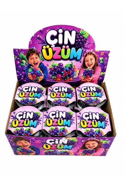 Cin Üzüm Oyuncağı – Renkli Sıkılabilir Üzüm Topu | Stres Giderici Oyuncak | Çocuk ve Yetişkin İçin