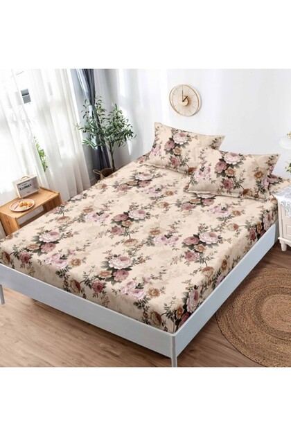Finet Долен чаршаф с ластик 180 x 200 + 2 калъфки за възглавници F CDF 11466