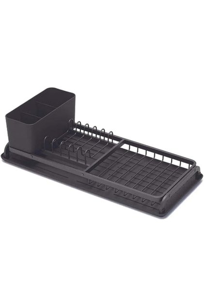 Compact Dish Drying Rack – Sink side (117282) Light Grey colour with Cutlery Holder and Re