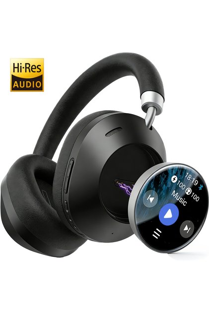 Casti Wireless On-Ear ROTTER ® Căști Bluetooth Over-Ear cu Ecran Tactil, Audio de Înaltă Rezoluție, Bas Profund, Căști Fără Fir cu Microfon, Pliabile, Căști pentru PC Laptop Telefon Muzică, Negre