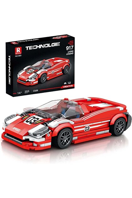 917 Living Legend Racing Car Toy Building Blocks Set – 355 Pcs Super Sports Car Model Kit | 3D Puzzle STEM Educational Toy Car | Best Birthday, Eid & Christmas Gift for Kids 14+ & Adults