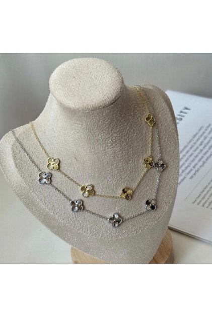 Kadın Yonca Kolye Gold Renk Xuping – Clover