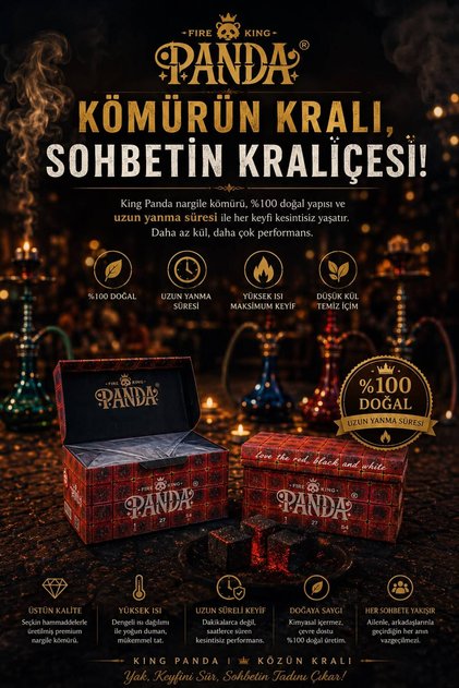 Premium Nargile Kömürü 3 Kg %100 Doğal Hindistan Cevizi Kömürü