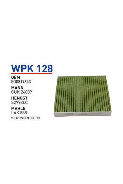 5Q0819653 Karbonlu Polen Filtresi Volkswagen Golf 7 Passat B8 Tiguan Leon Octavia
