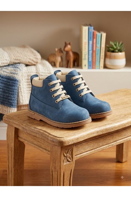 Genuine Leather Lace-Up Full Custom Orthopedic Children's Boots