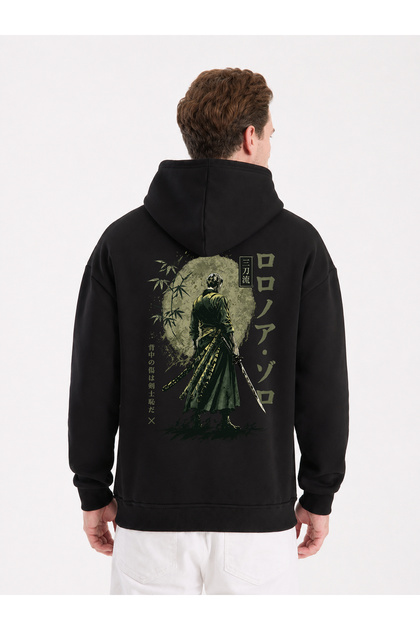 Last Samurai Oversize Unisex Sweatshirt Hoodie 3 Yarn Shardooned