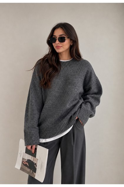 Mink Oversize Knitted Sweater
