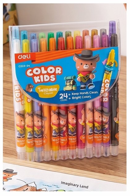 Twistable 24 Color Crayons Long 1 Pack Twistable 24 Color Crayons Pastel Erasable Crayons