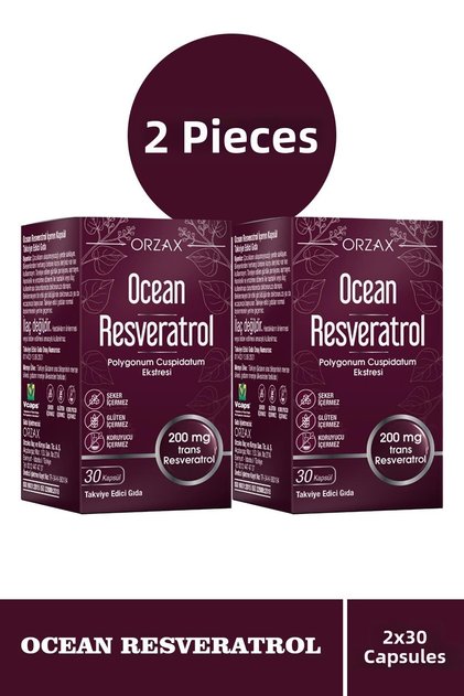 Ocean Resveratrol 200 Mg 30 Capsules 2 Pieces