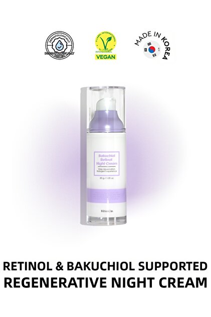 Bakuchiol Retinal Night Cream 30Gr - Renewing & Anti-Wrinkle Night Cream