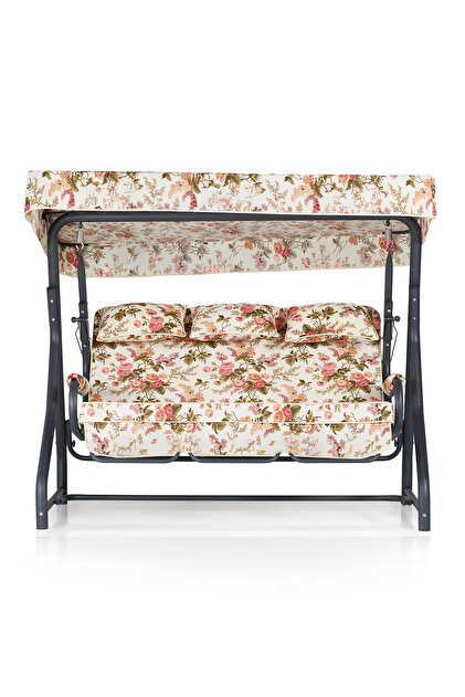 SALE！！IENA Junco Parisメタルミニporch Erinöz Olea 3 Kişilik Bahçe Balkon Teras Salıncağı - Lacivert