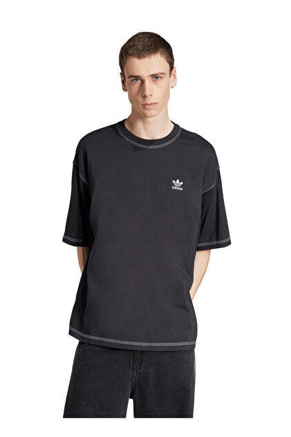 adidas JW0971 ESSENTIALS TEE Siyah Bisiklet Normal Düz Erkek T