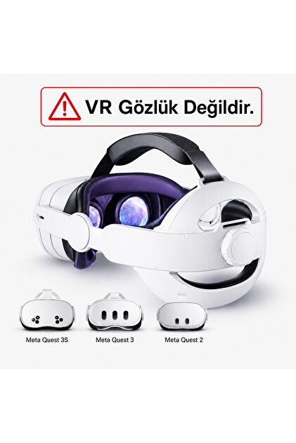 VEXORA GLOBAL Meta Quest 2/3/3S Uyumlu Başlık Kayışı (Elite Strap