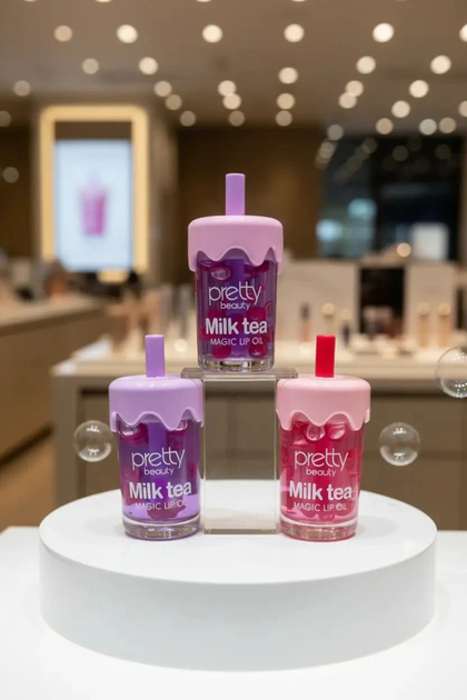 Pretty Beauty Pretty Magic Lip Oil (Milk Tea) – Nemlendirici