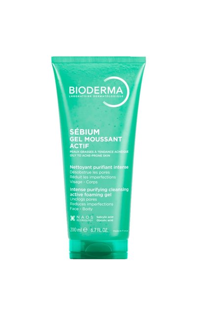 Gel de curățare spumant Sebium Active pentru ten mixt spre gras, 200 ml