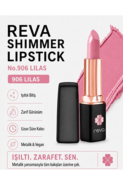 廃盤 Ruza Effects Mellowist REVA Shimmer Lipstick Apricot Crush - Işıltı Ruj - No: 909 Vegan