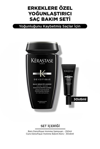 Kerastase Densifique Homme Erkek Saç Yoğunlaştırıcı Set 30x6 Serum