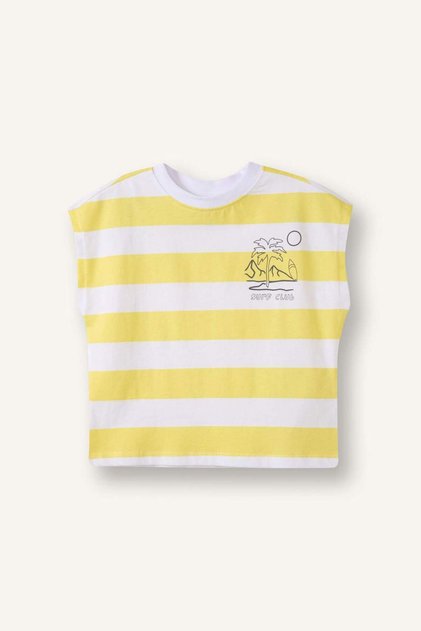 100% Cotton Striped Undershirt Baby Boy H5110A526Hs