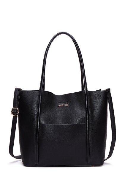 Women's Black Long Strap Shoulder Bag 26Pbd260518